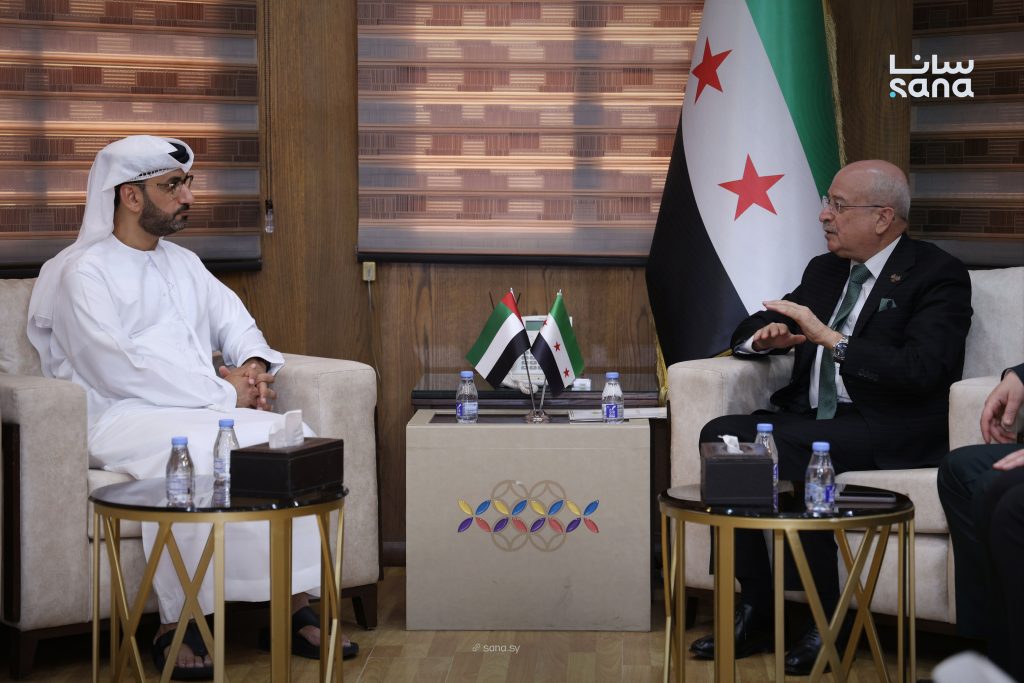 مباحثات سورية إماراتية لدعم مشاريع الطرق والسكك الحديدية والتحول الرقمي في قطاع النقل 1 3X2A5277 1024x683 1