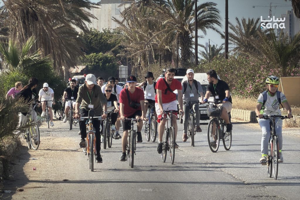 فعالية رياضية على شاطئ الكرنك بطرطوس احتفالاً باليوم العالمي للدراجات الهوائية 1 IMG 4501 1024x683 1