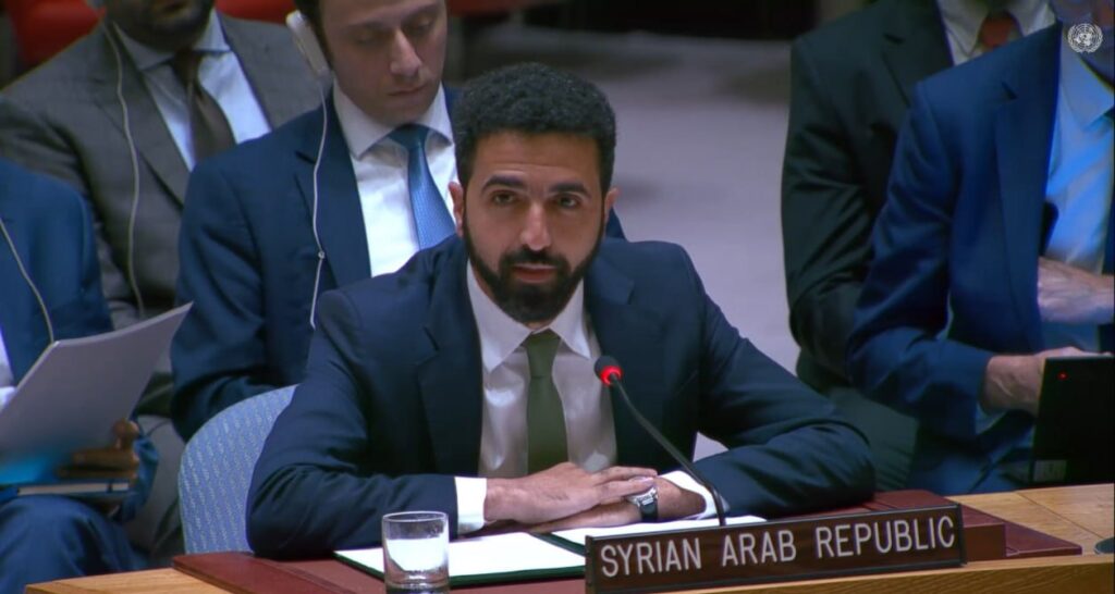 علبي يؤكد التزام سوريا بمسار العدالة الانتقالية ويعرض أمام مجلس الأمن أبرز التحديات والإنجازات 1 photo 2026 06 22 18 43 35