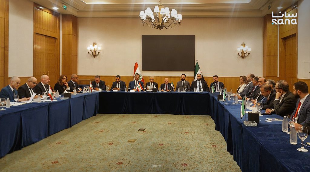 اجتماع سوري لبناني في دمشق لبحث تعزيز التعاون الاقتصادي 1 9 2 2 1024x570 1