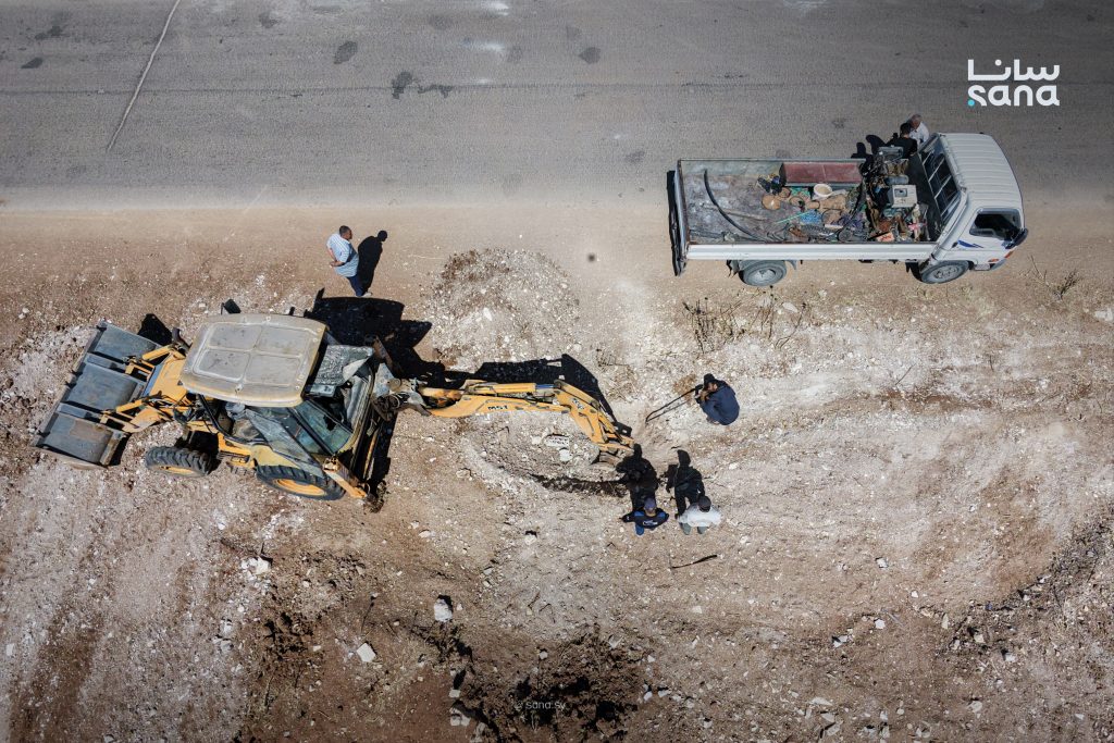 مياه درعا تطلق حملة لإزالة التعديات عن خط دفع الأشعري المغذي لمدينة درعا 1 dji fly 20260728 152014 0121 1785242252839 photo 1024x683 1