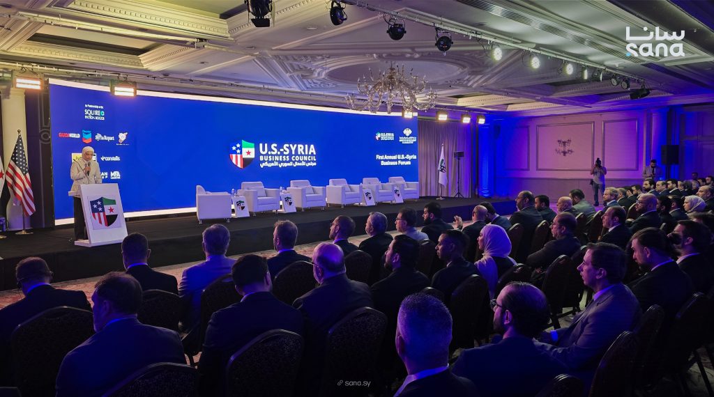 انطلاق فعاليات منتدى الأعمال السوري-الأمريكي الأول في دمشق 1 ٢٠٢٦٠٧١٣ ٠٩٢٣١٨ 1024x570 1