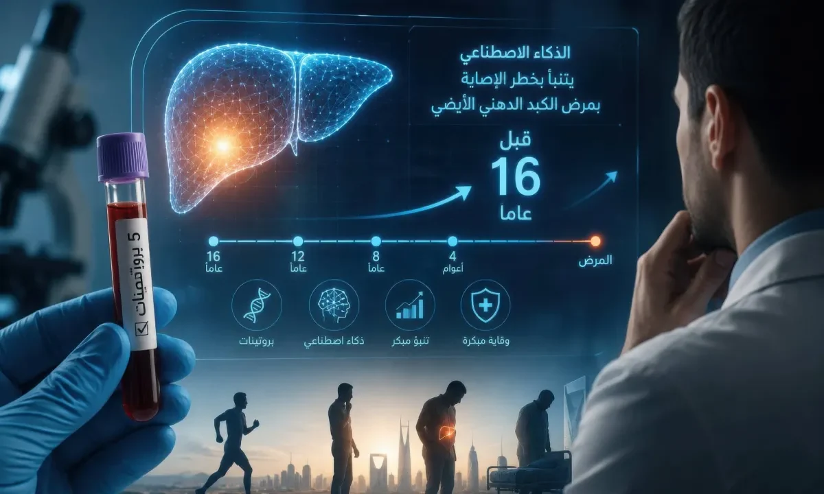 هل يستطيع الذكاء الاصطناعي التنبؤ بمرض الكبد الدهني قبل 16 عاماً؟ 1 يستطيع الذكاء الاصطناعي التنبؤ بمرض