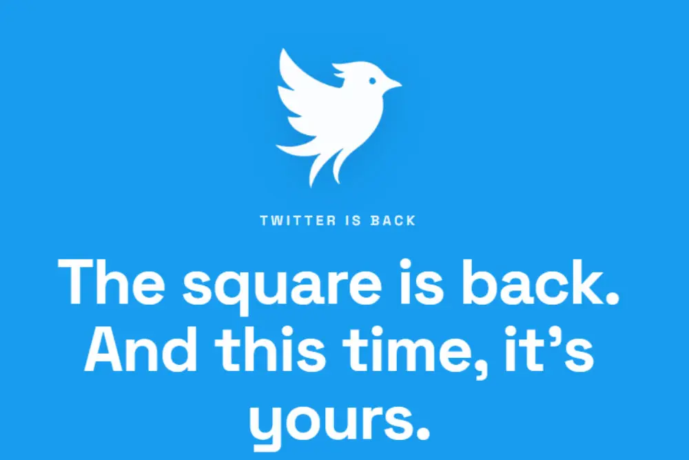عودة الطائر الأزرق منصة Twitter