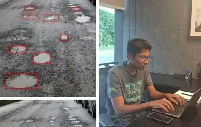 يبتكر نظاماً ذكياً لكشف حفر