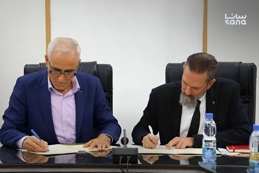 الاقتصاد توقع مذكرة تفاهم مع منظمة "هيكس إيبر" لتأهيل بنى تحتية في قطاعي الحبوب والمخابز 1 IMG 20260806 165923 450 Copy 1024x683 1