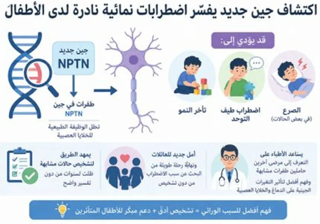 جين غامض يكشف عن سبب اضطرابات نادرة لدى الأطفال 1 جين غامض يكشف سبب اضطرابات