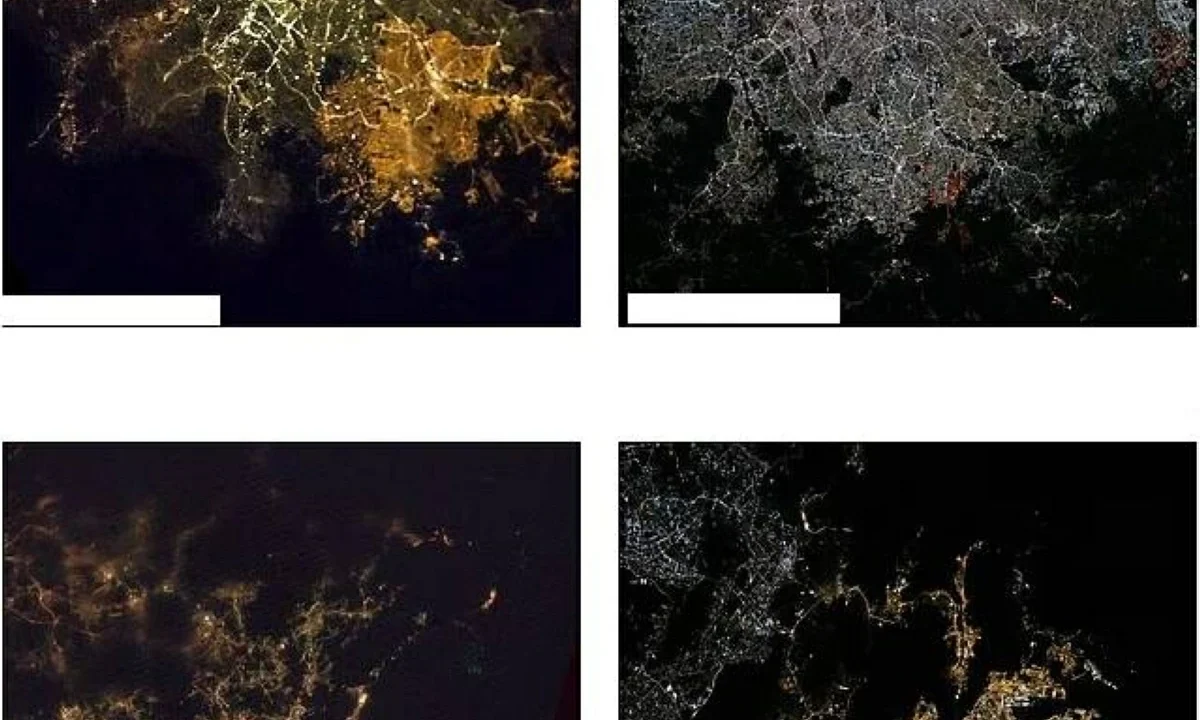 صور فضائية توثق تغير ألوان أضواء المدن خلال 13 عاماً 1 صور فضائية توثق تغير ألوان