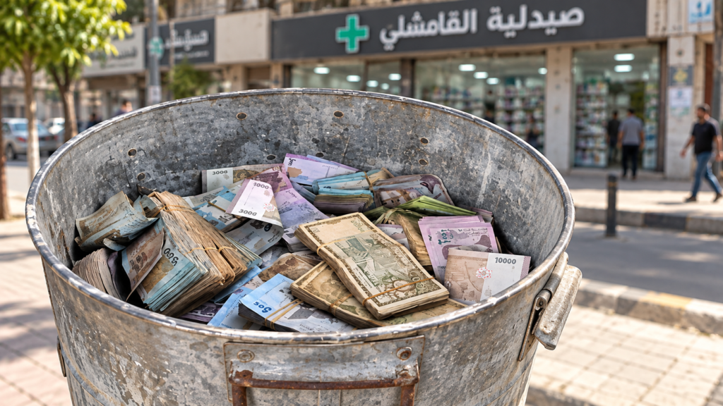شح العملة الجديدة يهدد سوق الدواء في القامشلي 1 العملة الجديدة يهدد سوق الدواء